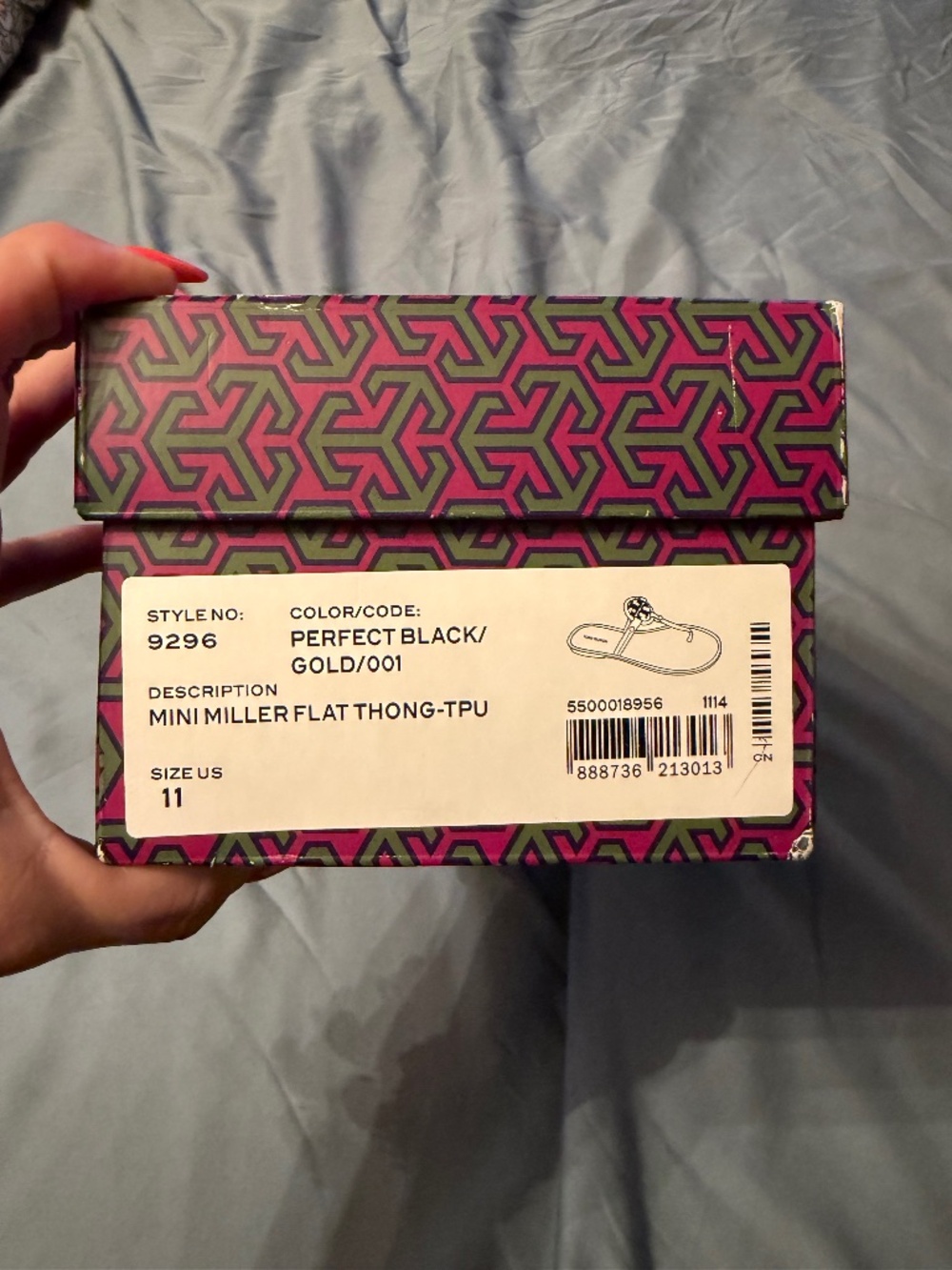 Tory Burch Mini Miller Flat Thong Jelly Sandals